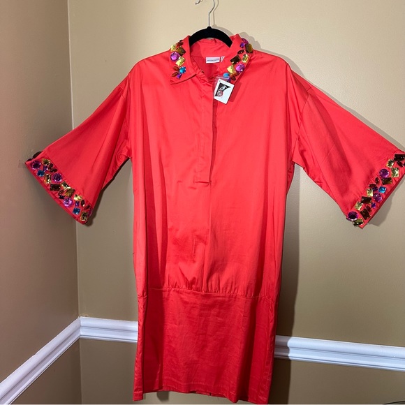 Newport News red gem dress size 12 NWT - Picture 7 of 11